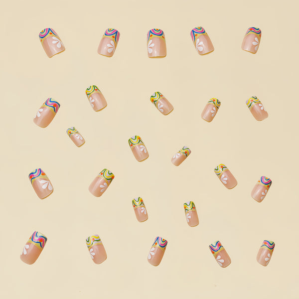 12 Sizes-24 Pcs Press On Nails Y174
