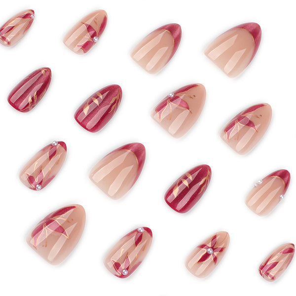 12 Sizes-24 Pcs Press On Nails JP4310