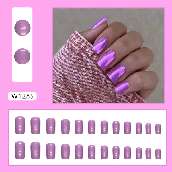 12 Sizes-24 Pcs Press On Nails W1285