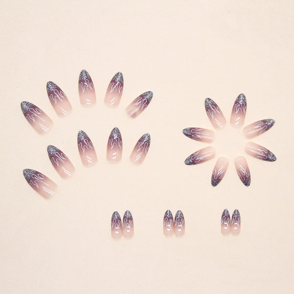 12 Sizes-24 Pcs Press On Nails W335