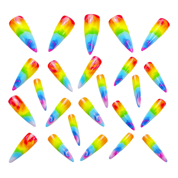 12 Sizes-24 Pcs Press On Nails Y646