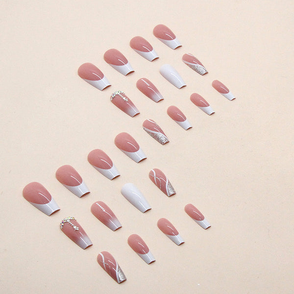 12 Sizes-24 Pcs Press On Nails Z627
