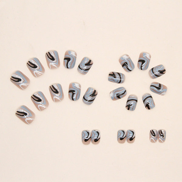 12 Sizes-24 Pcs Press On Nails W371