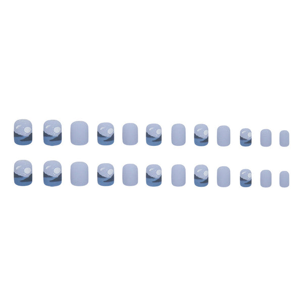 12 Sizes-24 Pcs Press On Nails W969