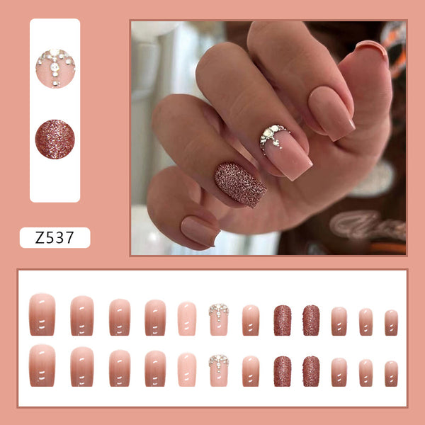 12 Sizes-24 Pcs Press On Nails Z537