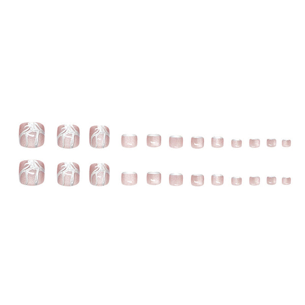 12 Sizes-24 Pcs Press On Nails F195