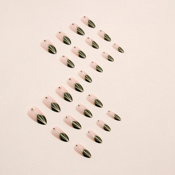 12 Sizes-24 Pcs Press On Nails W958