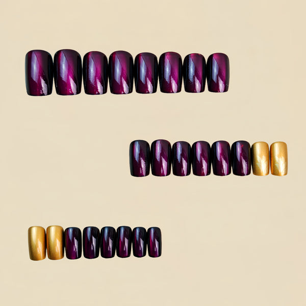 12 Sizes-24 Pcs Press On Nails Y1422
