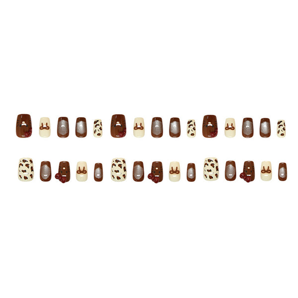 12 Sizes-24 Pcs Press On Nails MY099