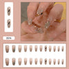 12 Sizes-24 Pcs Press On Nails Z076
