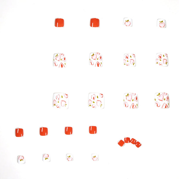 12 Sizes-24 Pcs Press On Nails JP1183
