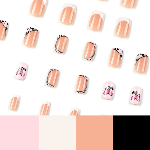 12 Sizes-24 Pcs Press On Nails JP2570