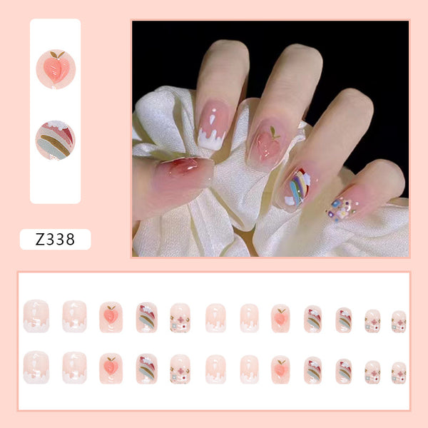 12 Sizes-24 Pcs Press On Nails Z321