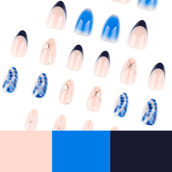 12 Sizes-24 Pcs Press On Nails JP4033