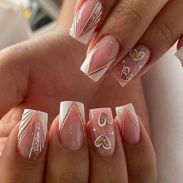 12 Sizes-24 Pcs Press On Nails JP3768