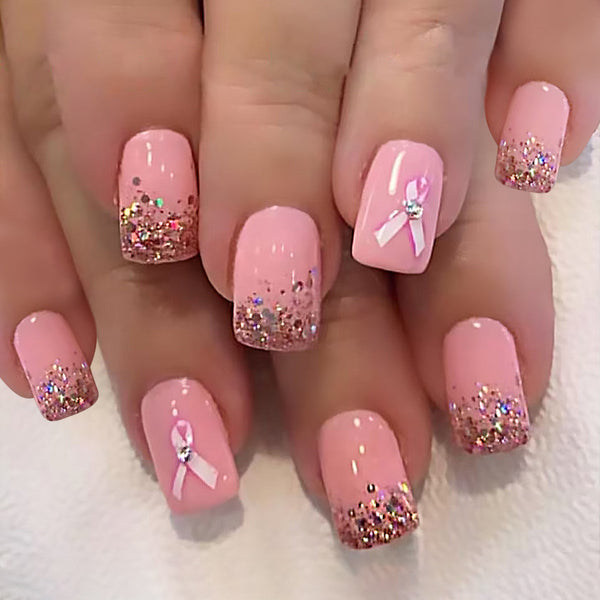 12 Sizes-24 Pcs Press On Nails C1340