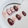 12 Sizes-24 Pcs Press On Nails Z1028
