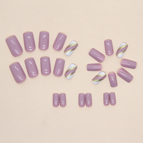 12 Sizes-24 Pcs Press On Nails W544