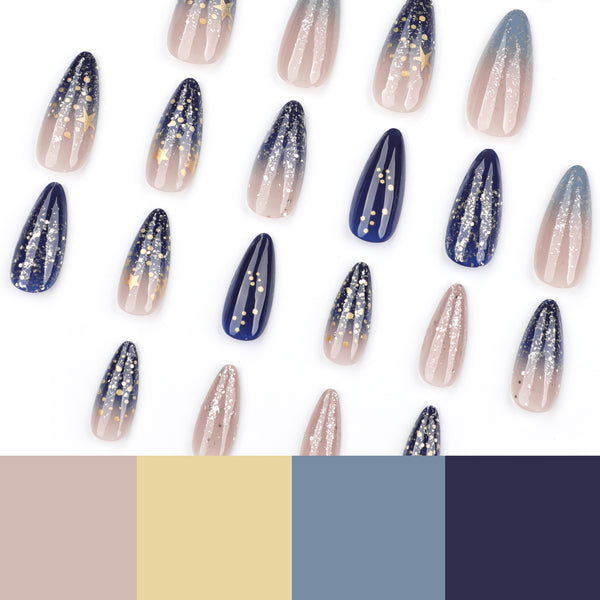 12 Sizes-24 Pcs Press On Nails JP3756