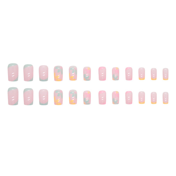 12 Sizes-24 Pcs Press On Nails W1358