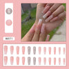 12 Sizes-24 Pcs Press On Nails W071