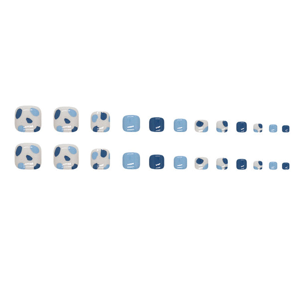 12 Sizes-24 Pcs Press On Nails F132