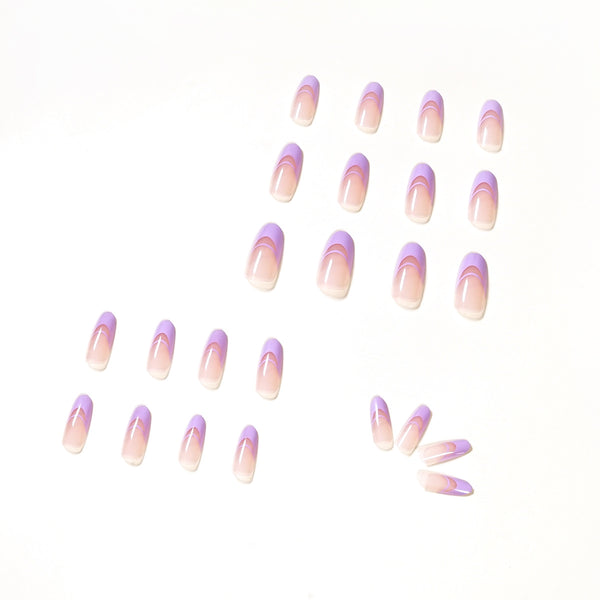 12 Sizes-24 Pcs Press On Nails JP1121