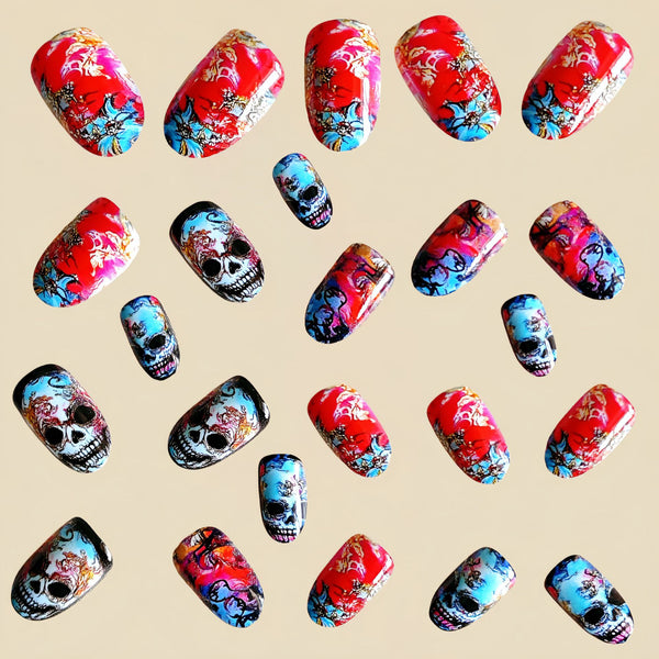 12 Sizes-24 Pcs Press On Nails Y1172