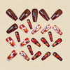12 Sizes-24 Pcs Press On Nails Y1617
