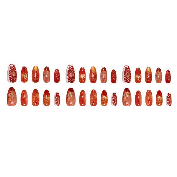 30 Pcs Press On Nails W2105