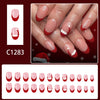12 Sizes-24 Pcs Press On Nails C1283