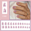 12 Sizes-24 Pcs Press On Nails C398