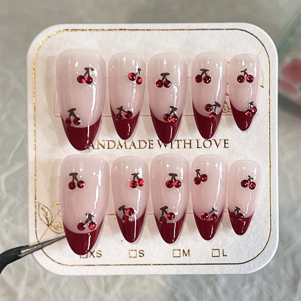 12 Sizes-24 Pcs Press On Nails nail-accessory