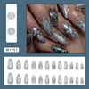 12 Sizes-24 Pcs Press On Nails W1951