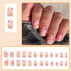 12 Sizes-24 PcsPress On Nails C345
