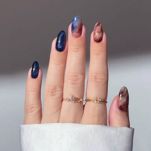 12 Sizes-24 Pcs Press On Nails W1804