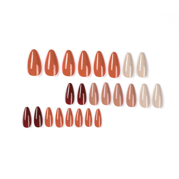12 Sizes-24 Pcs Press On Nails JP2003
