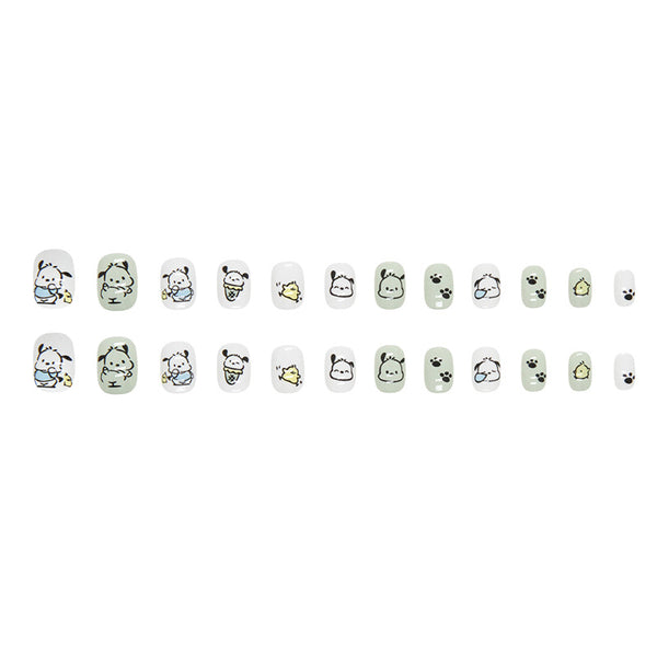 12 Sizes-24 Pcs Press On Nails K007