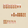 12 Sizes-24 Pcs Press On Nails Y423