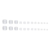 12 Sizes-24 Pcs Press On Nails F122