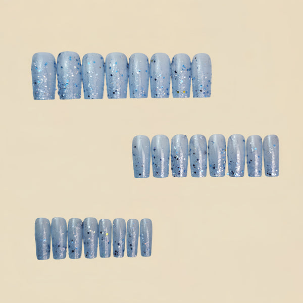 12 Sizes-24 Pcs Press On Nails Y1384