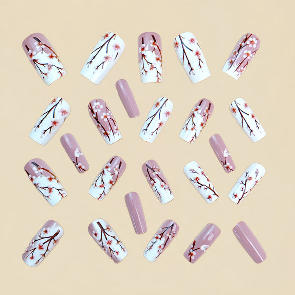 12 Sizes-24 Pcs Press On Nails Y915
