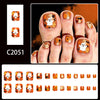 12 Sizes-24 Pcs Press On Nails C2051