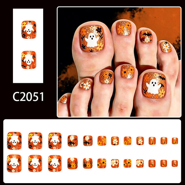 12 Sizes-24 Pcs Press On Nails C2051