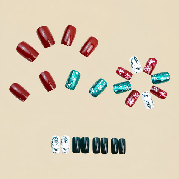 12 Sizes-24 Pcs Press On Nails Y1297