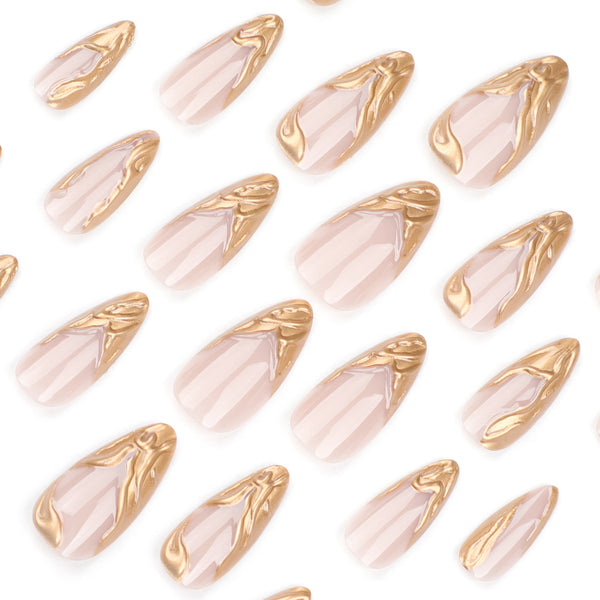 12 Sizes-24 Pcs Press On Nails JP3424