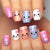 12 Sizes-24 Pcs Press On Nails Y1897