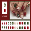 12 Sizes-24 Pcs Press On Nails C054