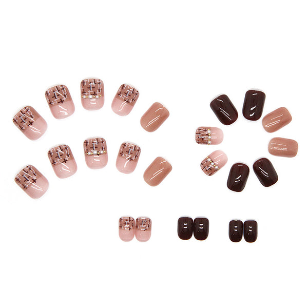 12 Sizes-24 Pcs Press On Nails Z442