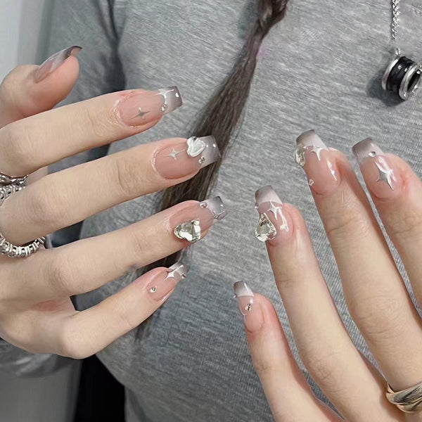 12 Sizes-24 Pcs Press On Nails Z776
